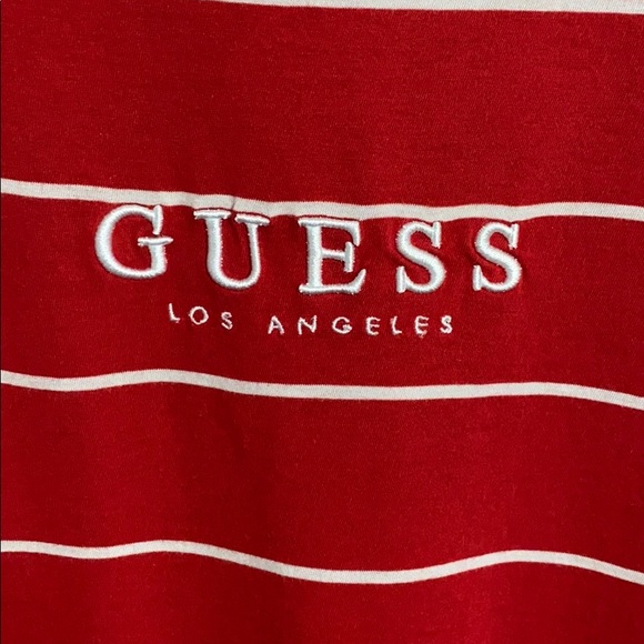 Guess Los Angeles Red Striped Tee - Picture 2 of 4